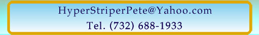 Best Time To Fish on Jersey Coast.. Contact Capt.Pete for Fishing Charter Services in Sandy Hook NJ ..HYPER STRIPER CHARTERS